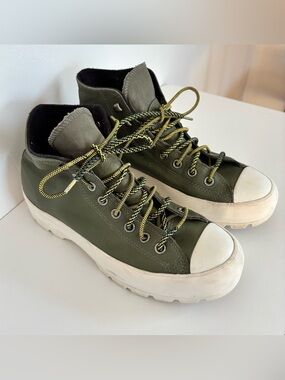 Converse Chuck Taylor Lugged Winter GORE-TEX Womens 10 Olive Green 566154C